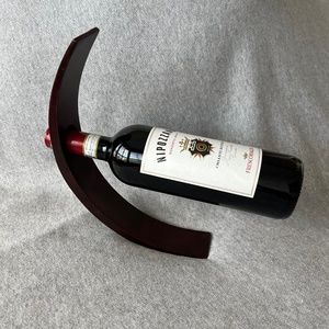 Wood Curved Wine Bottle Stands-Set of 2